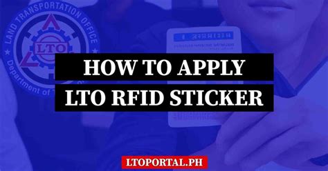 lto rfid sticker replacement fee|lto rfid penalty.